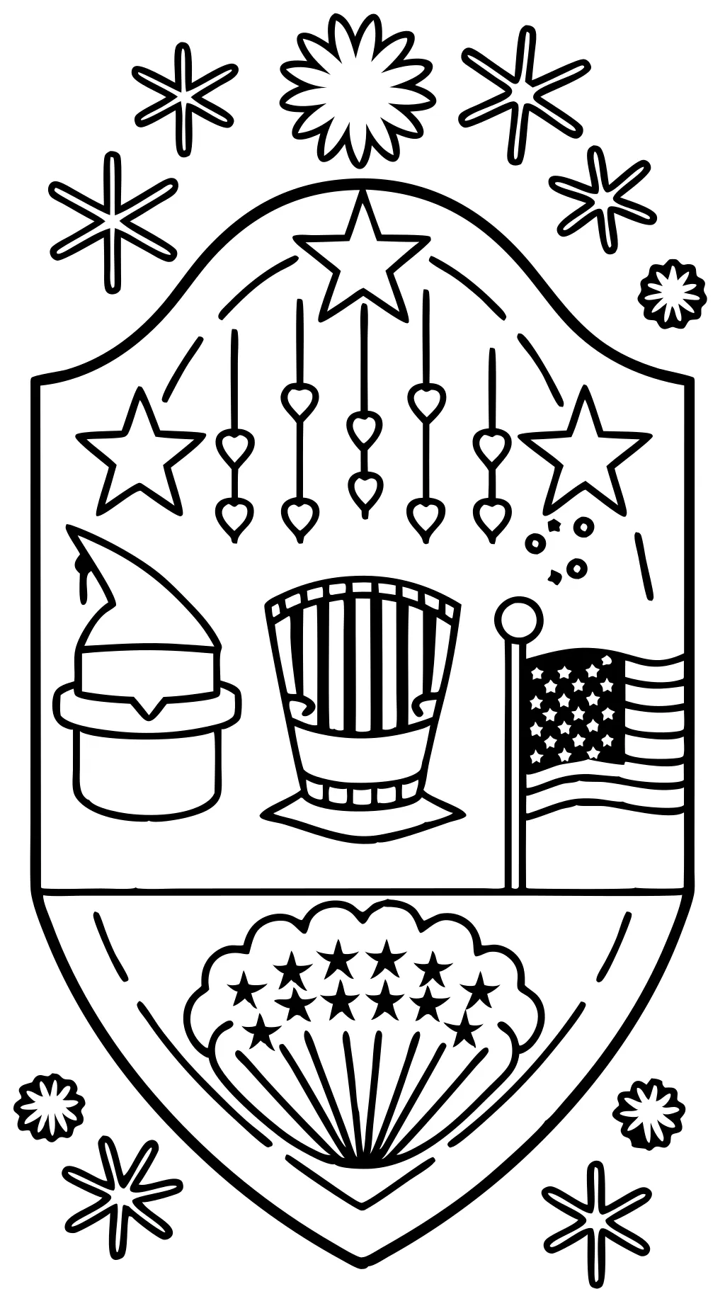 fourth july coloring pages